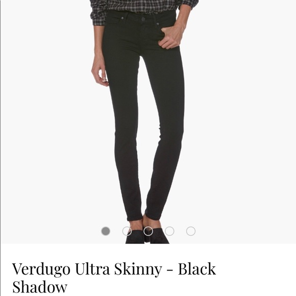 Black Skinny Paige jeans - Picture 1 of 4
